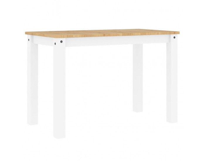 Sonata H Трапезна маса Panama бяла 117x60x75 см бор масив