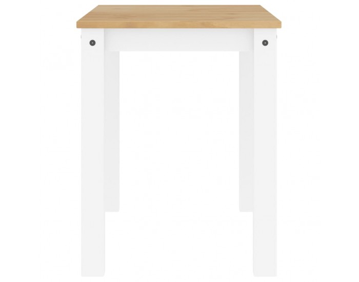 Sonata H Трапезна маса Panama бяла 117x60x75 см бор масив