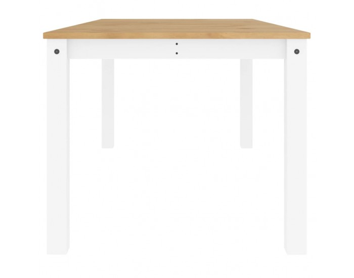 Sonata H Трапезна маса Panama бяла 180x90x75 см бор масив