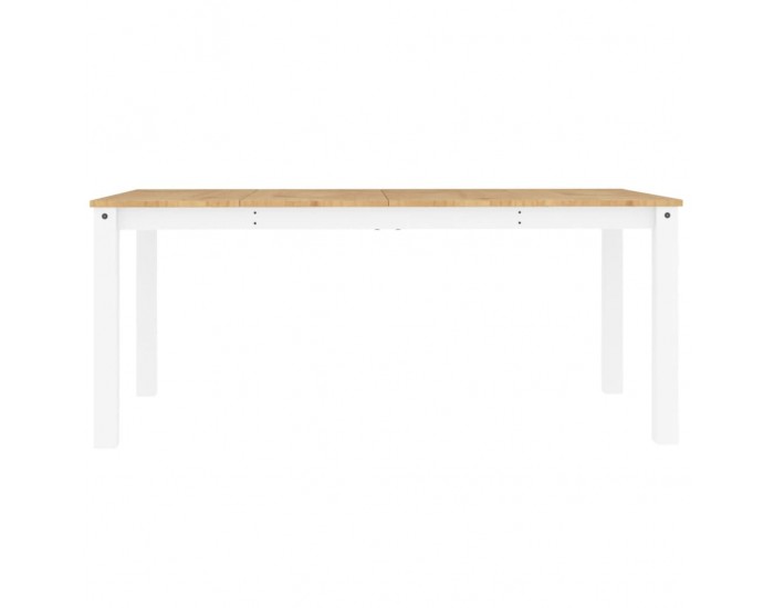 Sonata H Трапезна маса Panama бяла 180x90x75 см бор масив