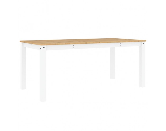 Sonata H Трапезна маса Panama бяла 180x90x75 см бор масив