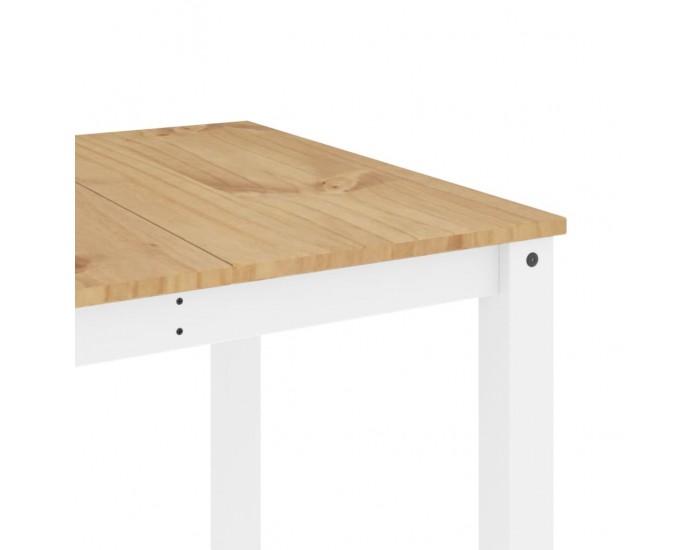 Sonata H Трапезна маса Panama бяла 180x90x75 см бор масив