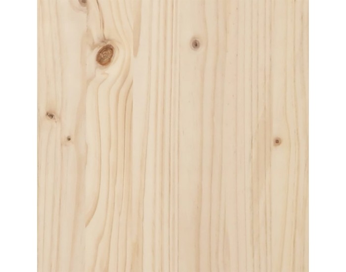 Sonata H Трапезна маса X-образна рамка 50x50x75 см бор масив и чугун