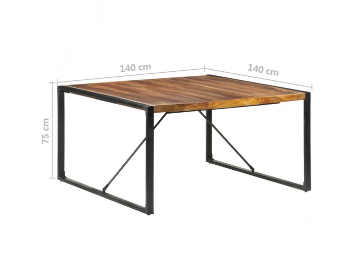 Sonata H Трапезна маса 140x140x75 см масивно дърво