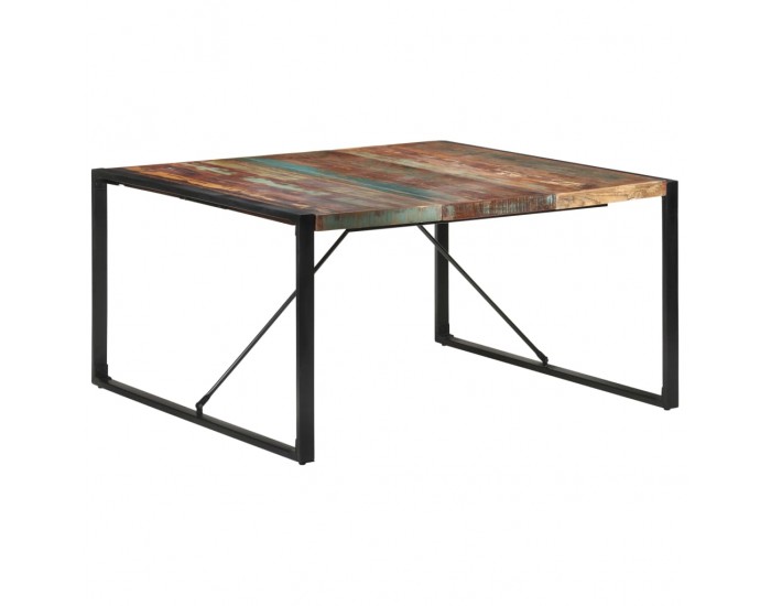 Sonata H Трапезна маса, 140x140x75 cм, регенерирано дърво масив