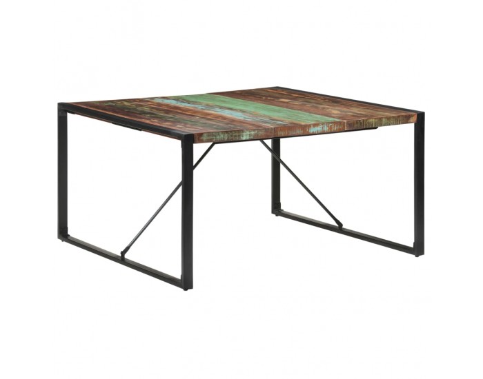 Sonata H Трапезна маса, 140x140x75 cм, регенерирано дърво масив