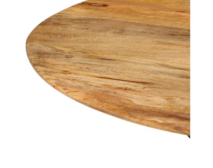 Sonata H Трапезна маса, Ø110x78 cм, мангово дърво масив и стомана