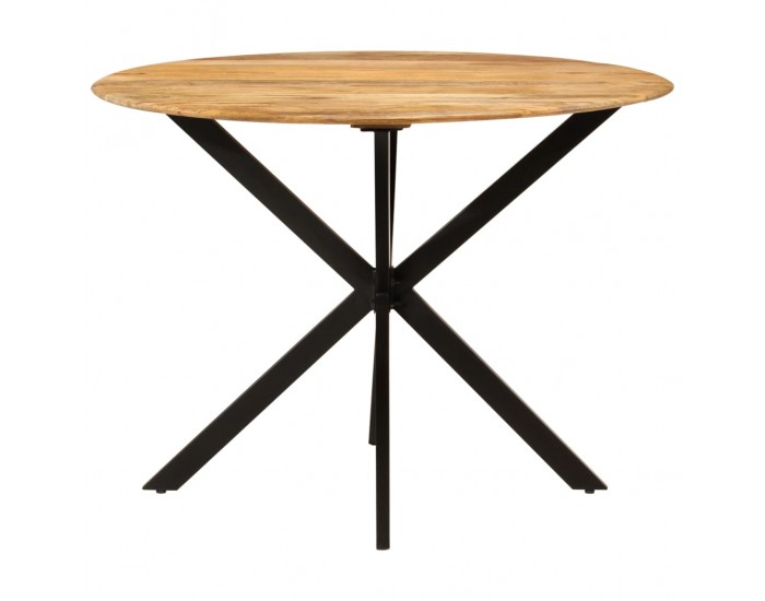 Sonata H Трапезна маса, Ø110x78 cм, мангово дърво масив и стомана