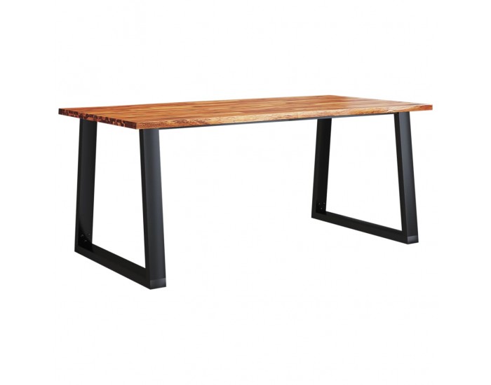 Sonata H Трапезна маса с жив ръб 180x90x75 см масивна акация