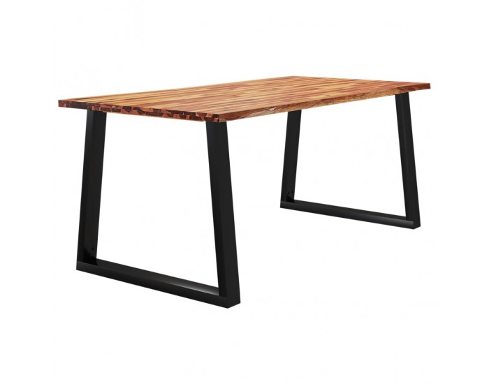 Sonata H Трапезна маса с жив ръб 180x90x75 см масивна акация