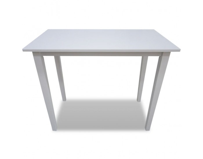 Sonata H Дървена бар маса, бяла