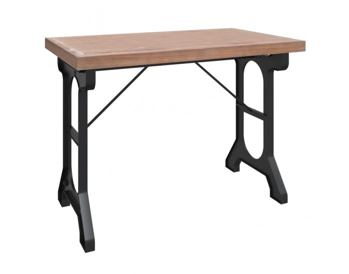 Sonata H Трапезна маса, 110x65x82 см, масивна дървесина ела и желязо