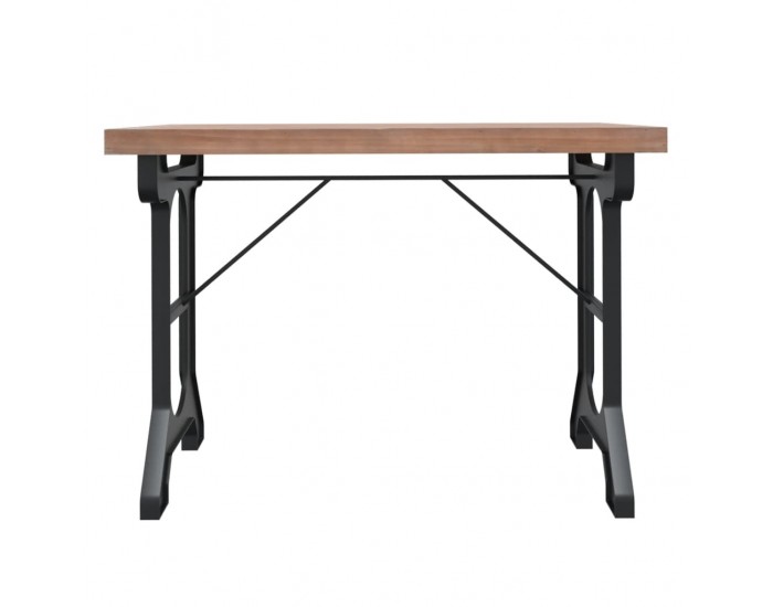 Sonata H Трапезна маса, 110x65x82 см, масивна дървесина ела и желязо