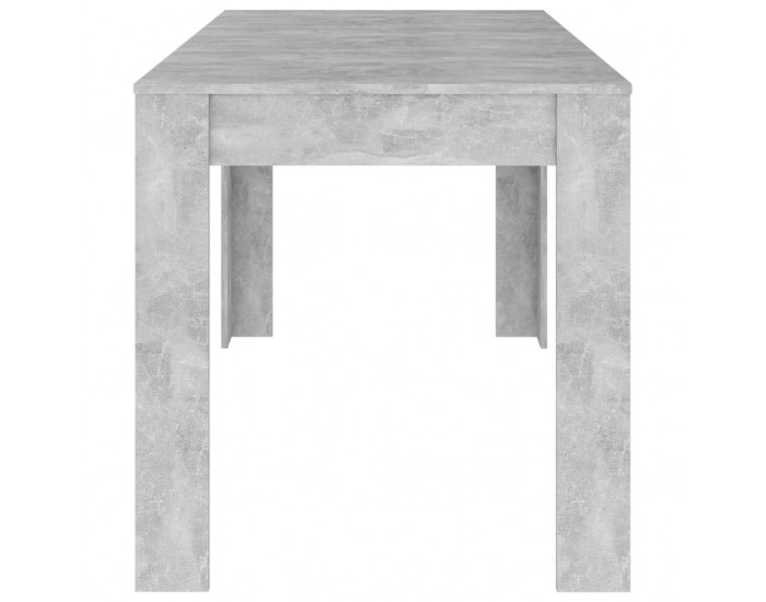 Sonata H Трапезна маса, бетонно сива, 140x74,5x76 см, инженерно дърво