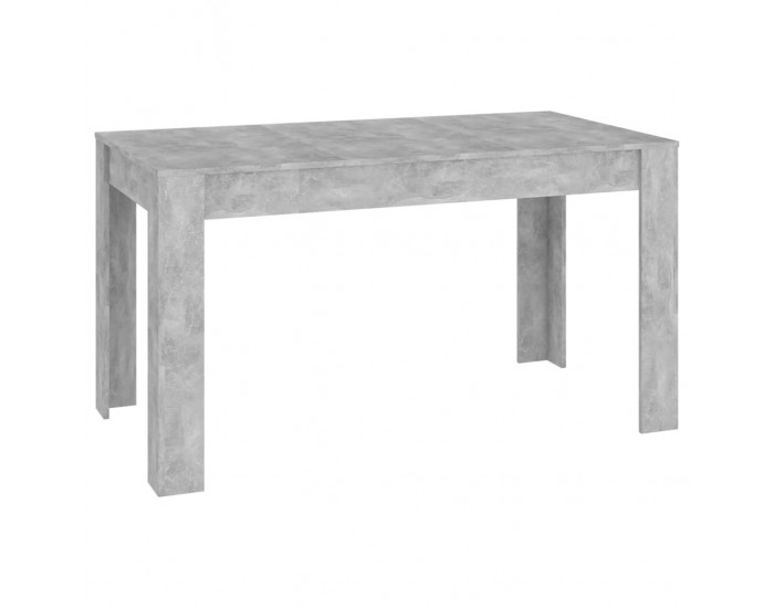 Sonata H Трапезна маса, бетонно сива, 140x74,5x76 см, инженерно дърво