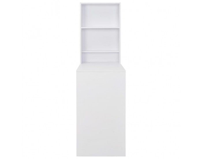 Sonata H Бар маса с шкаф, бяла, 115x59x200 см