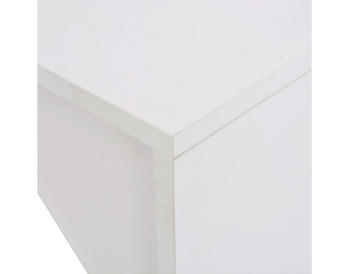 Sonata H Бар маса с шкаф, бяла, 115x59x200 см