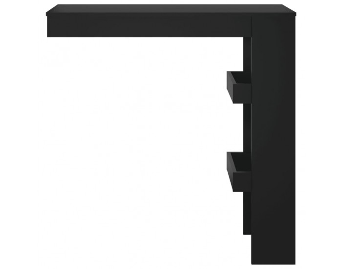 Sonata H Стенна бар маса, черна, 102x45x103,5 см, инженерно дърво