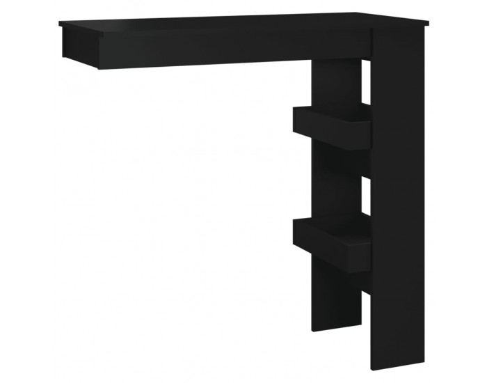 Sonata H Стенна бар маса, черна, 102x45x103,5 см, инженерно дърво