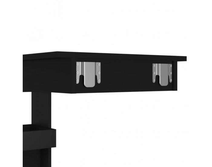 Sonata H Стенна бар маса, черна, 102x45x103,5 см, инженерно дърво