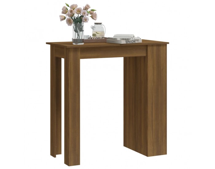 Sonata H Бар маса с рафтове, кафяв дъб, 102x50x103,5 см, инженерно дърво