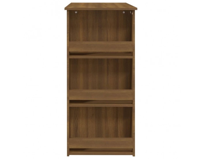 Sonata H Бар маса с рафтове, кафяв дъб, 102x50x103,5 см, инженерно дърво