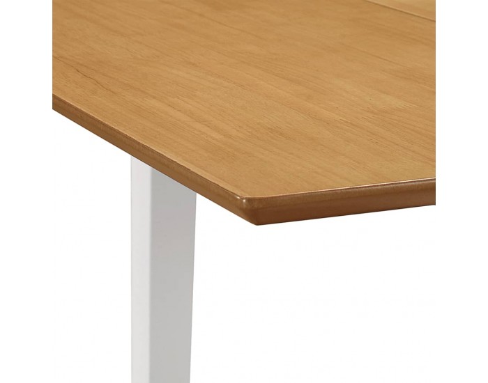 Sonata H Разтегателна трапезна маса, бяла, (80-120)x80x74 см, МДФ