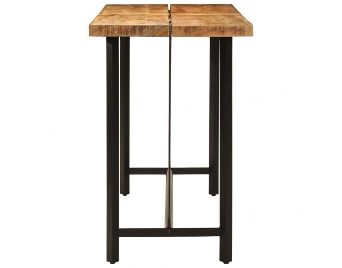 Sonata H Бар маса 180x70x107 см масивно мангово дърво и желязо