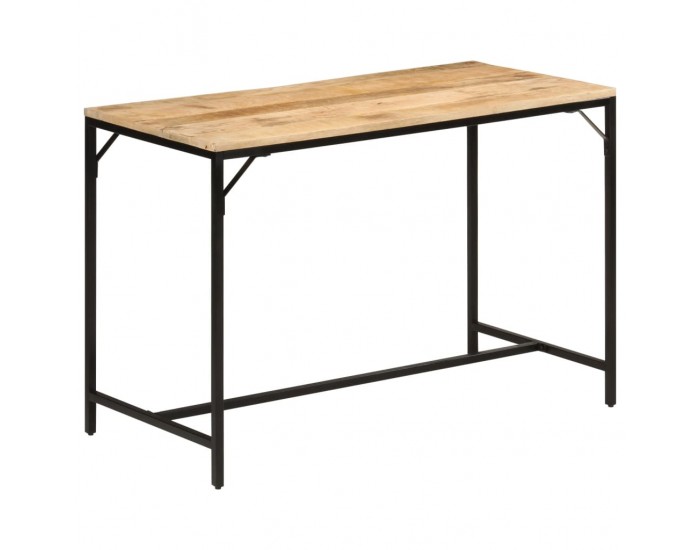 Sonata H Трапезна маса, 110x55x75 cм, грубо мангово дърво масив и желязо