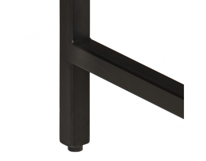 Sonata H Трапезна маса, 110x55x75 cм, грубо мангово дърво масив и желязо