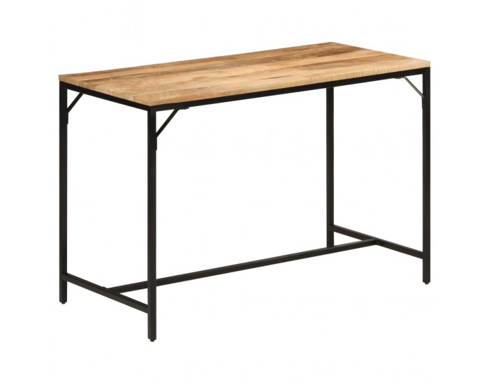 Sonata H Трапезна маса, 110x55x75 cм, грубо мангово дърво масив и желязо