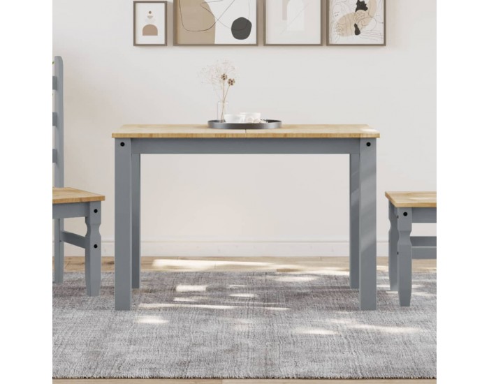 Sonata H Трапезна маса Panama сива 117x60x75 см бор масив