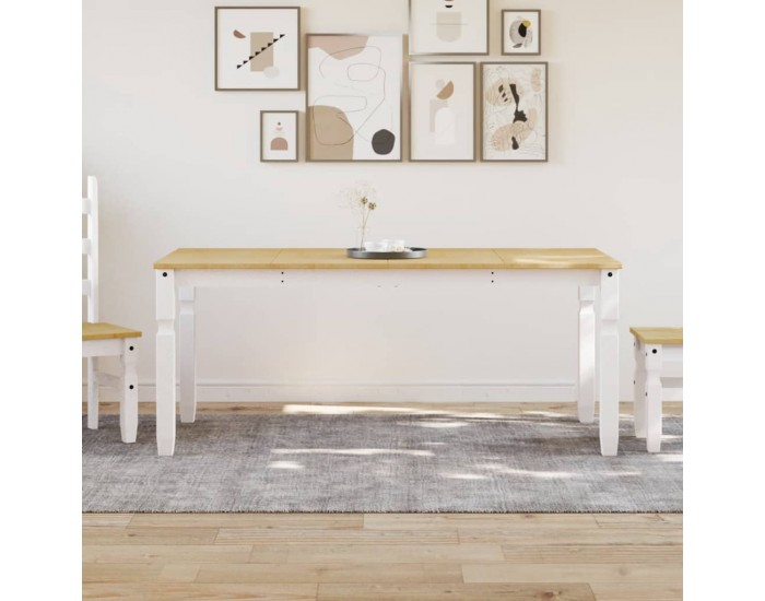 Sonata H Тоалетка Corona, бяла, 180x90x75 см, бор масив