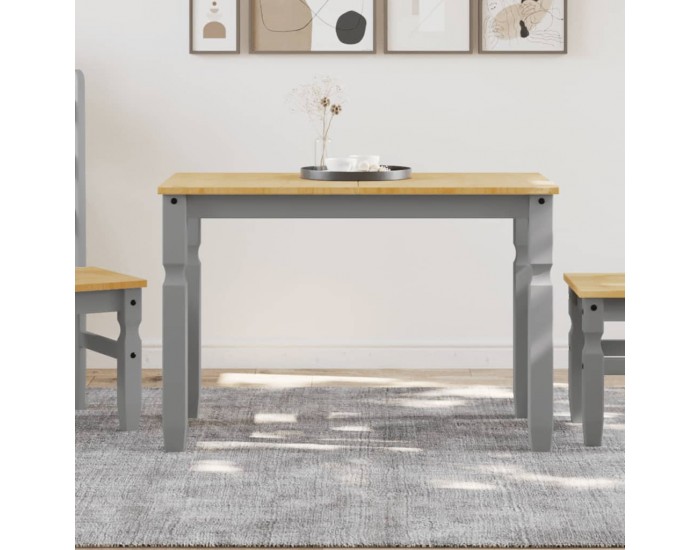 Sonata H Тоалетка Corona, сива, 112x60x75 см, бор масив