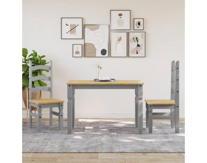 Sonata H Тоалетка Corona, сива, 112x60x75 см, бор масив