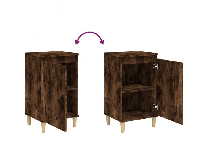 Sonata H Нощно шкафче, опушен дъб, 40x35x70 см, инженерно дърво