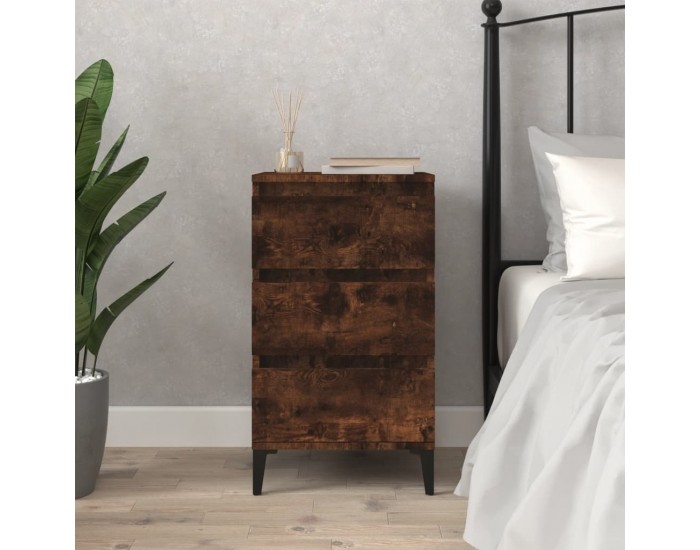 Sonata H Нощно шкафче, опушен дъб, 40x35x70 см, инженерно дърво