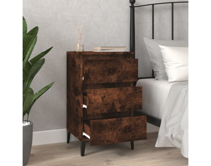 Sonata H Нощно шкафче, опушен дъб, 40x35x70 см, инженерно дърво