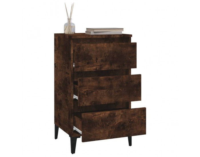 Sonata H Нощно шкафче, опушен дъб, 40x35x70 см, инженерно дърво