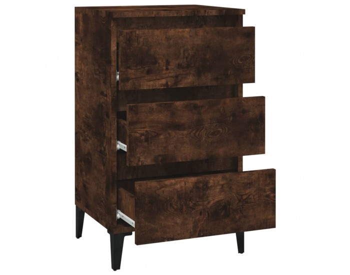 Sonata H Нощно шкафче, опушен дъб, 40x35x70 см, инженерно дърво