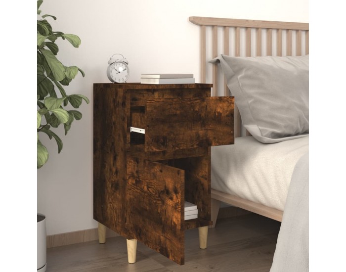 Sonata H Нощни шкафчета, 2 бр, опушен дъб, 40x35x70 см