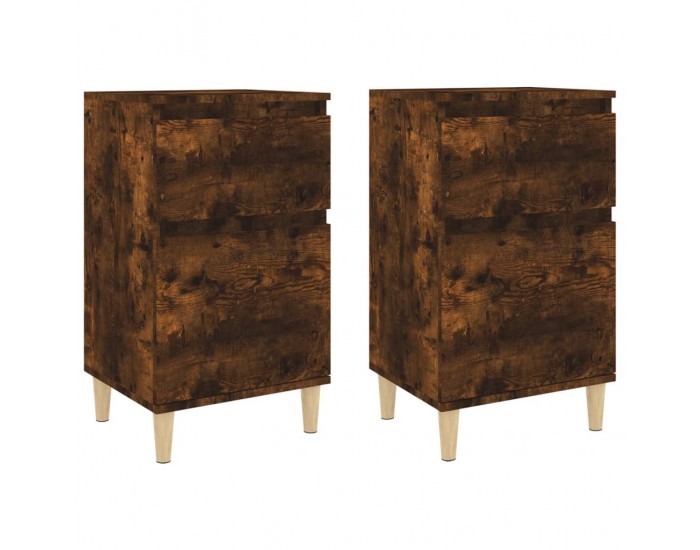 Sonata H Нощни шкафчета, 2 бр, опушен дъб, 40x35x70 см