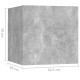 Sonata H Нощни шкафчета 2 бр бетонно сиви 30,5x30x30 см инженерно дърво