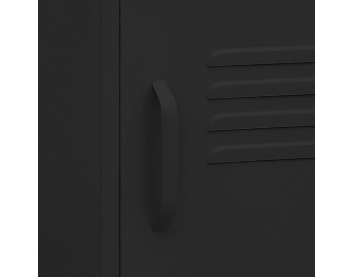 Sonata H Нощно шкафче, черно, 35х35х51 см, стомана