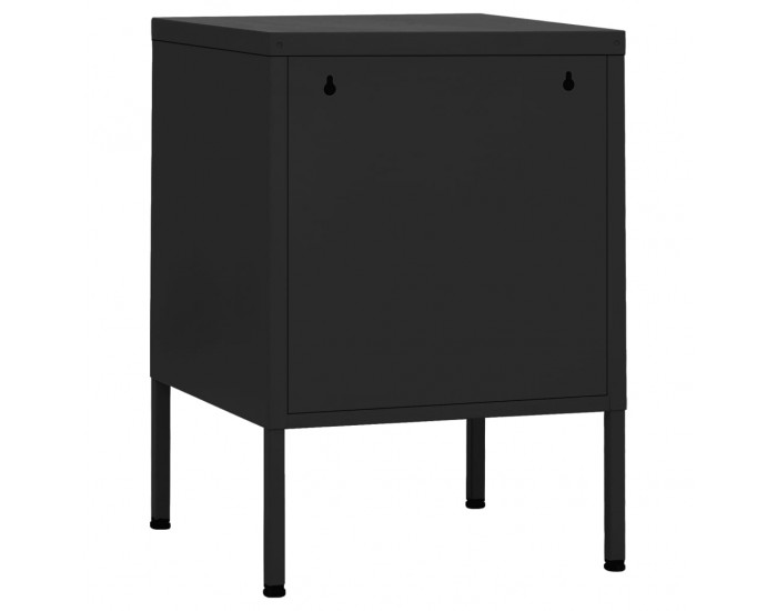 Sonata H Нощно шкафче, черно, 35х35х51 см, стомана