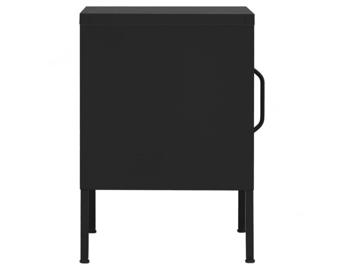 Sonata H Нощно шкафче, черно, 35х35х51 см, стомана