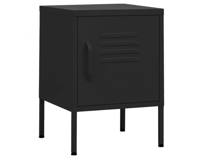 Sonata H Нощно шкафче, черно, 35х35х51 см, стомана