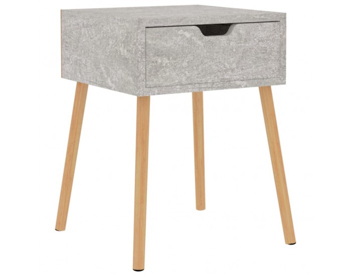 Sonata H Нощно шкафче, бетонно сиво, 40x40x56 см, инженерно дърво