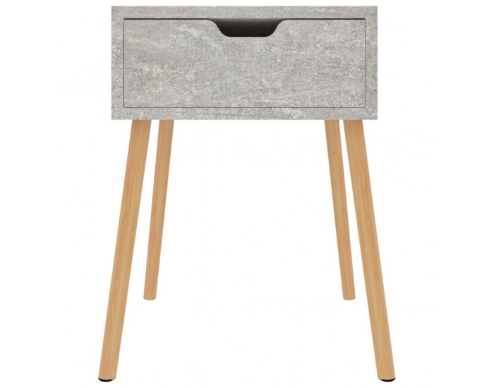 Sonata H Нощно шкафче, бетонно сиво, 40x40x56 см, инженерно дърво