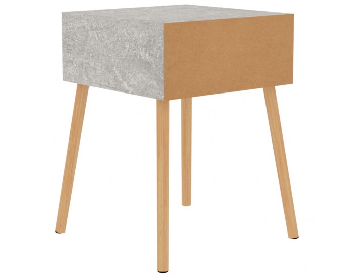 Sonata H Нощно шкафче, бетонно сиво, 40x40x56 см, инженерно дърво